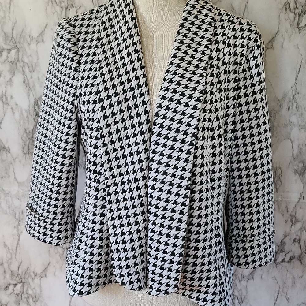 Db Established Houndstooth Blazer Size Large - image 1